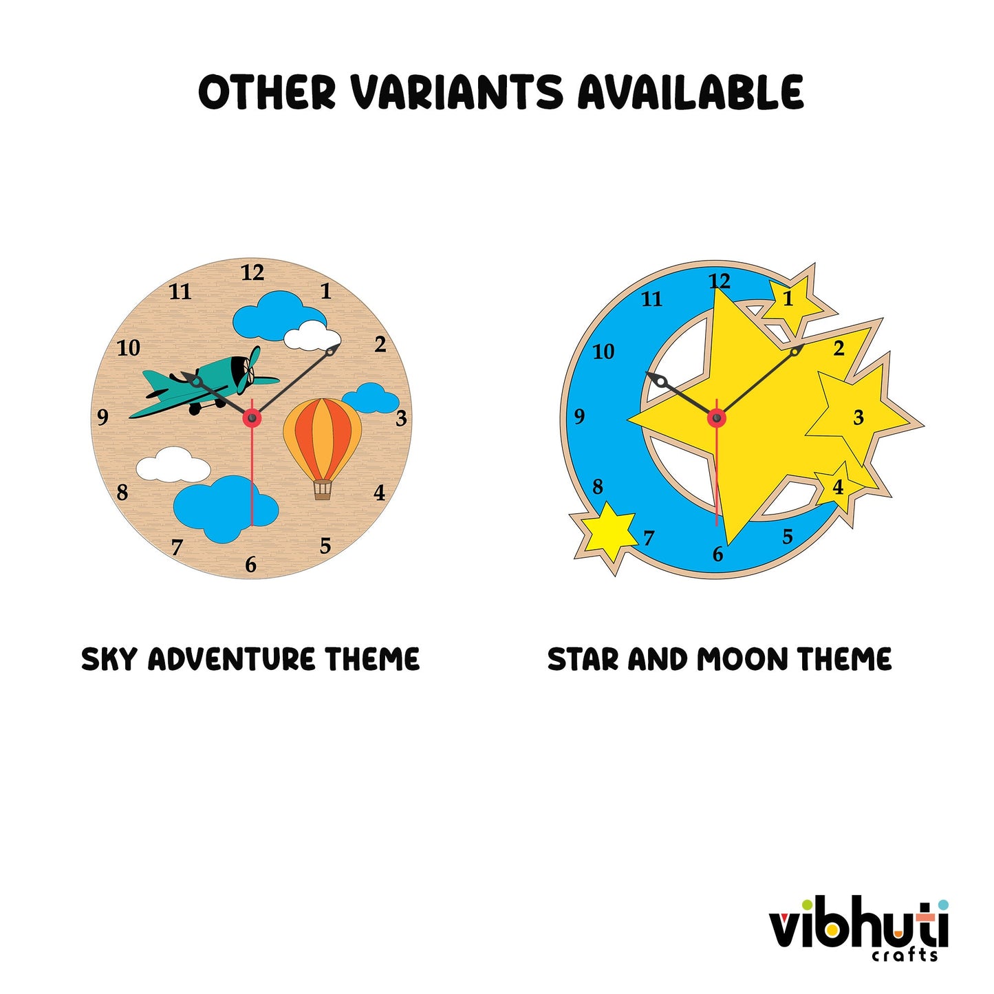 DIY Cat Clock Making Kit for Kids | Paints, Googly Eyes & Clock Mechanism - VibhutiCrafts