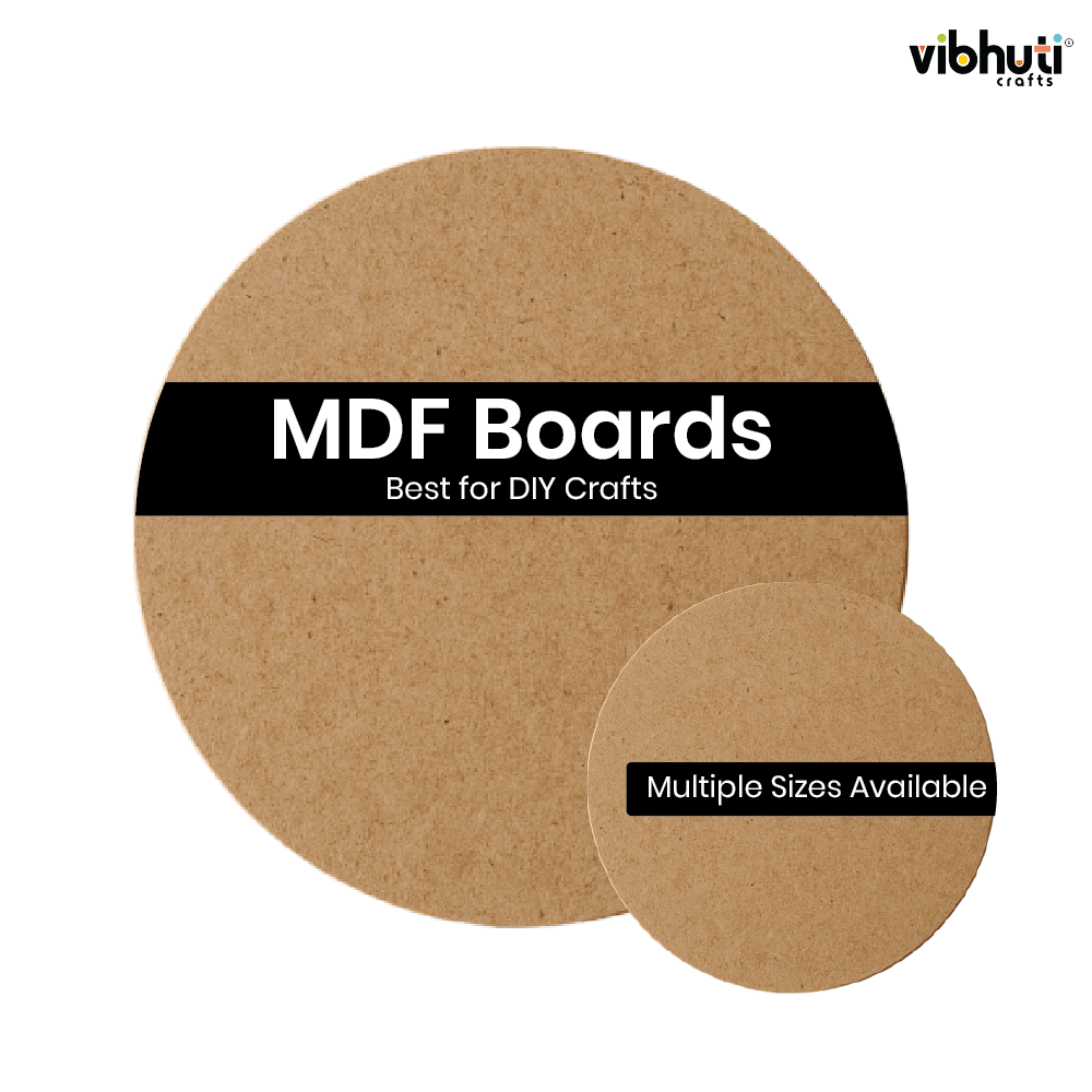 MDF Circle Base (4 inch, Pack of 6) - VibhutiCrafts
