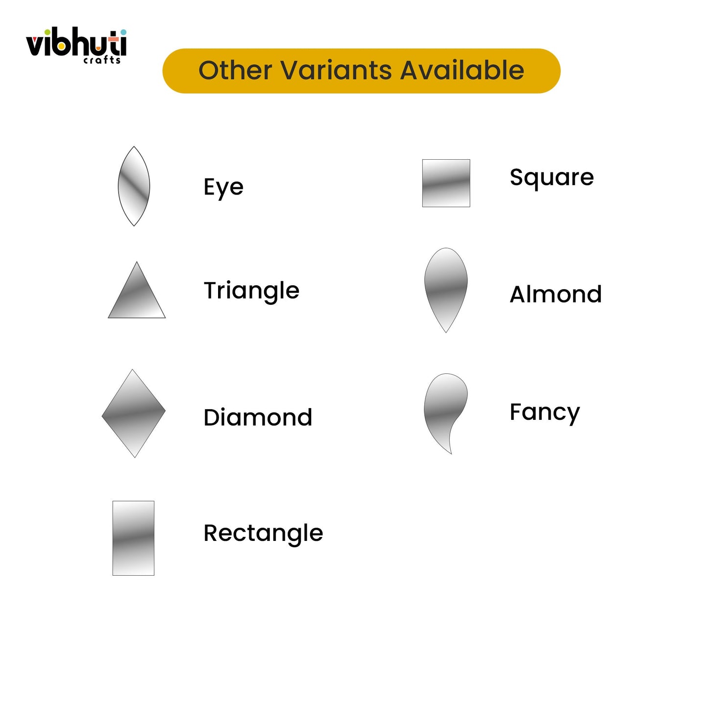 Round Shape Mirror Cutouts (12mm, 356 Pieces) - VibhutiCrafts