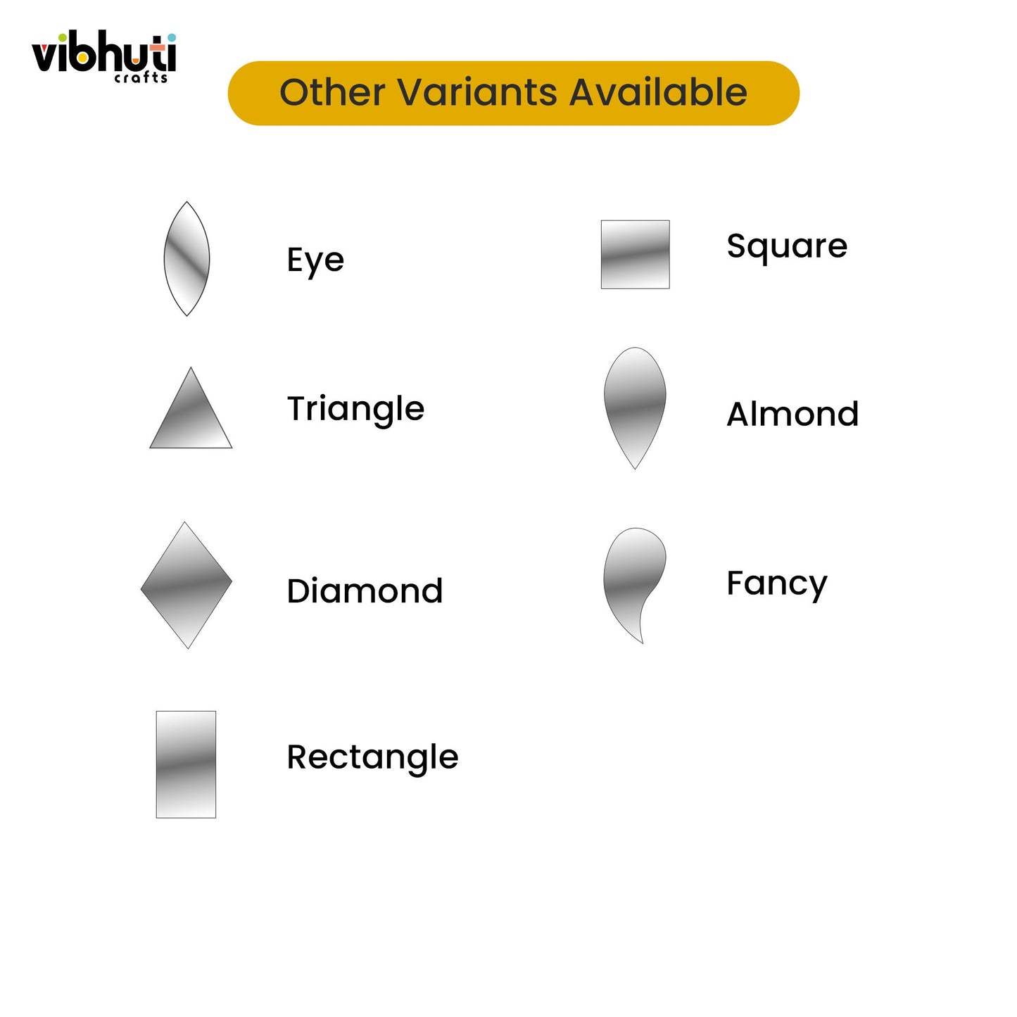 Round Shape Mirror Cutouts (14mm, 216 Pieces) - VibhutiCrafts