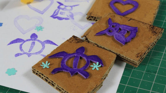 Easy and creative DIY Stamp made from Foam sheet - VibhutiCrafts