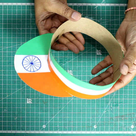 How to make Tricolor Cap for Independence day - VibhutiCrafts