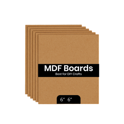 MDF Boards (6 x 6 inch, Pack of 6)