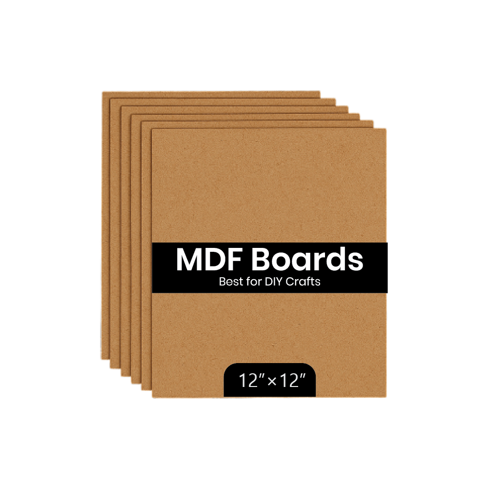 A4 DIY MDF Cutouts (12 x 12 MDF Board, Pack of 6) - VibhutiCrafts