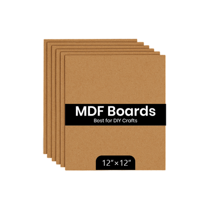 A4 DIY MDF Cutouts (12 x 12 MDF Board, Pack of 6) - VibhutiCrafts