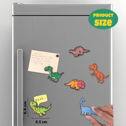 DIY Dinosaur Fridge Magnet Kit - Customizable Crafts for Kids & Adults - VibhutiCrafts