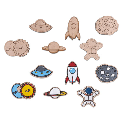 DIY Space Fridge Magnet Painting Kit – Fun Craft Activity for Kids - VibhutiCrafts