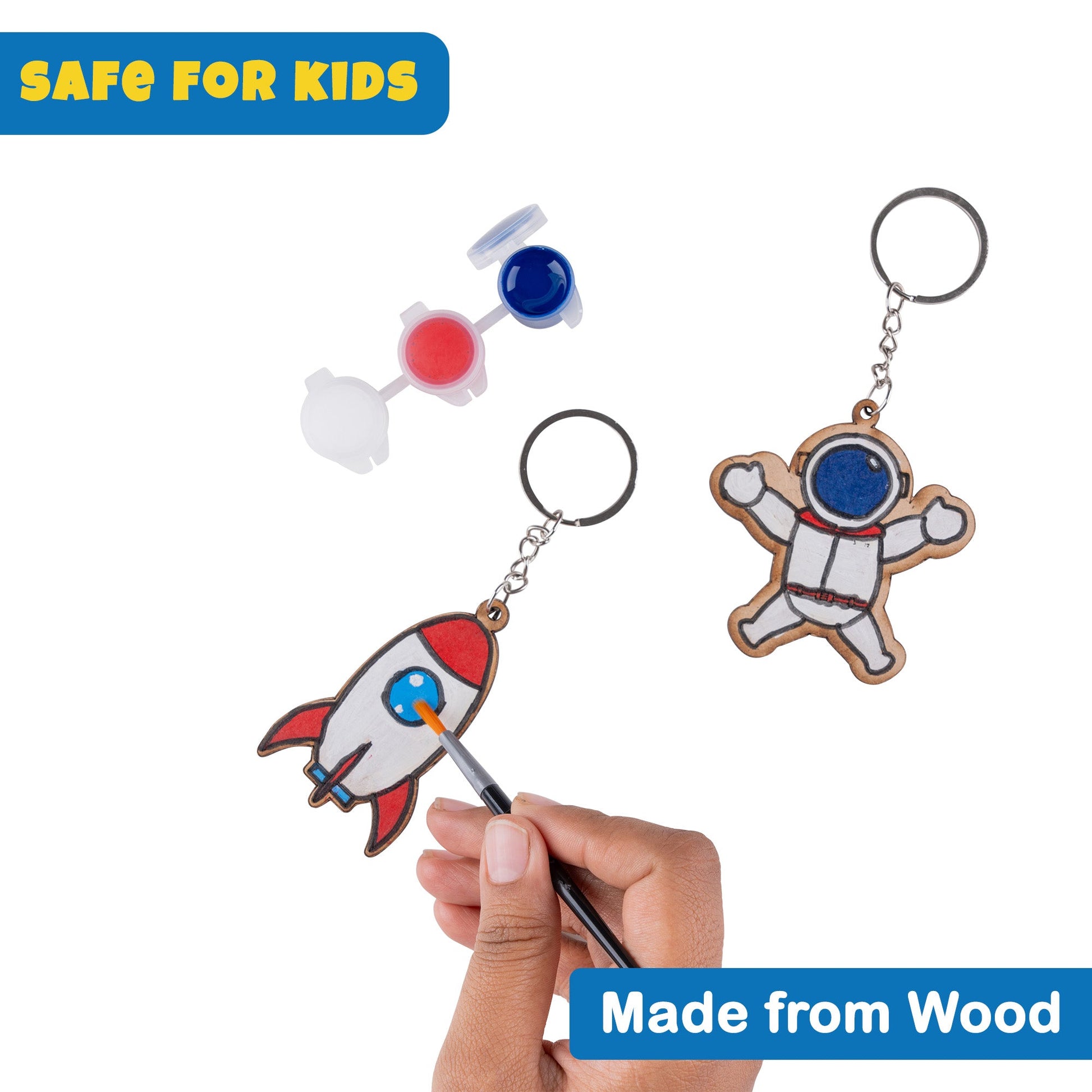 DIY Space Keychain Kit - Customizable Crafts for Kids & Adults - VibhutiCrafts