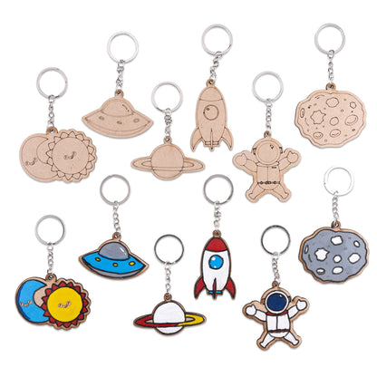 DIY Space Keychain Kit - Customizable Crafts for Kids & Adults - VibhutiCrafts