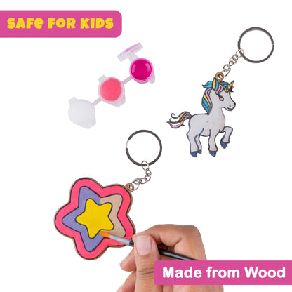 DIY Unicorn Keychain Kit - Customizable Crafts for Kids & Adults - VibhutiCrafts