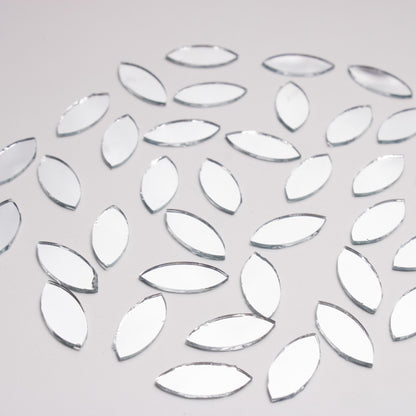 Eye Shape Mirror Cutouts (16mm, 301 Pieces) - VibhutiCrafts
