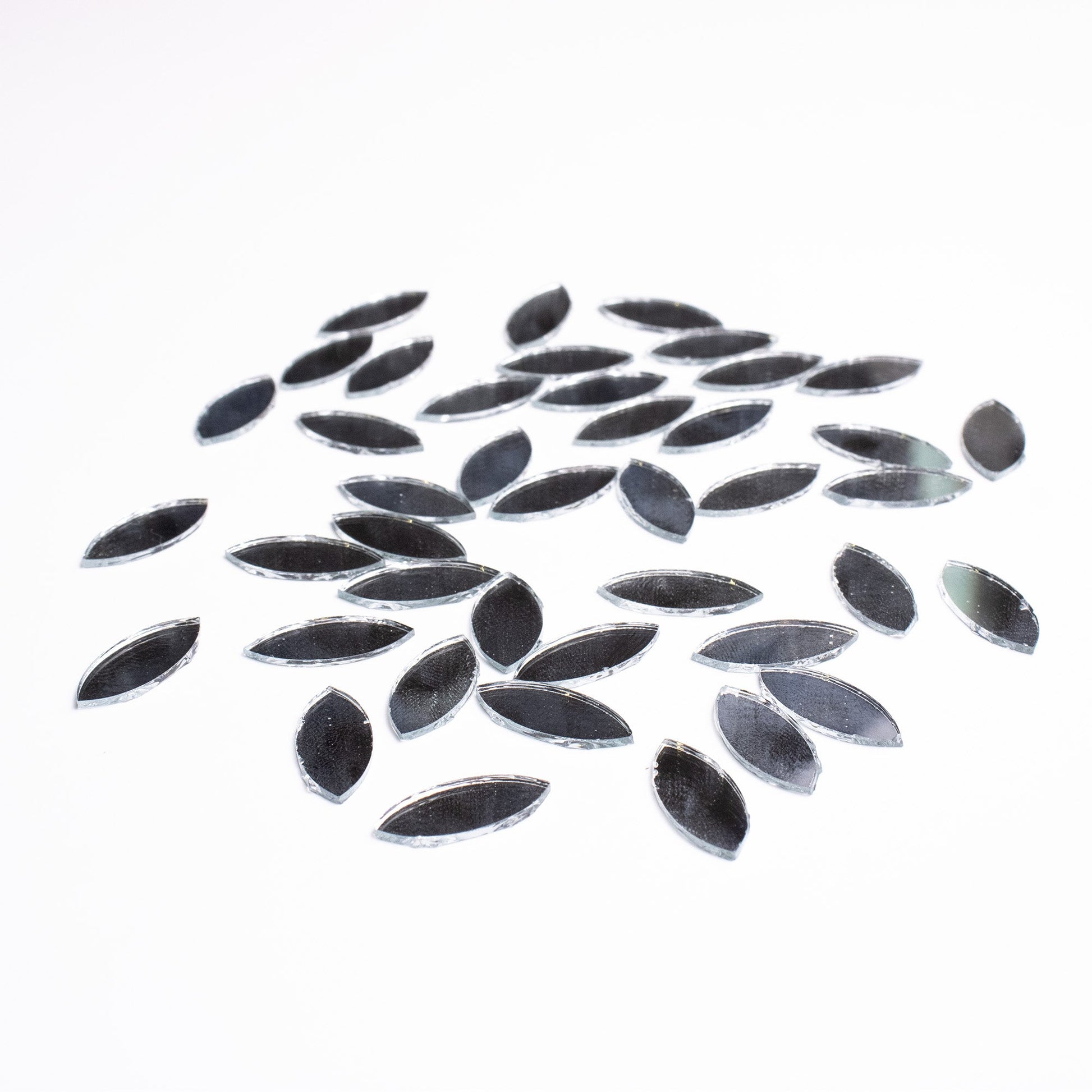 Eye Shape Mirror Cutouts (20mm, 304 Pieces) - VibhutiCrafts