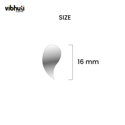 Fancy Shape Mirror Cutouts (16mm) - 490 Pieces - VibhutiCrafts