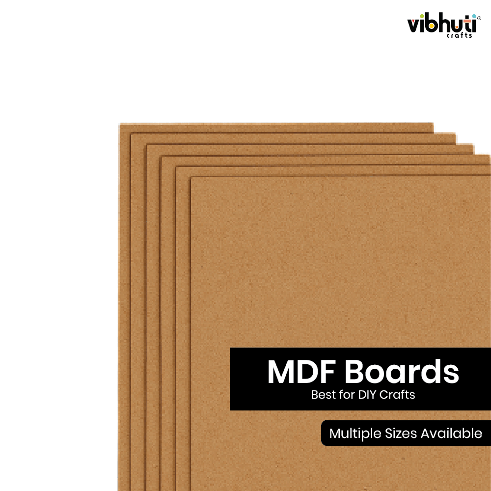 MDF Boards (9 x 12 inch, Pack of 6) - VibhutiCrafts