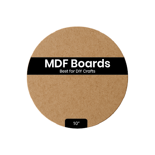 MDF Circle Base (10 inch, Pack of 6) - VibhutiCrafts