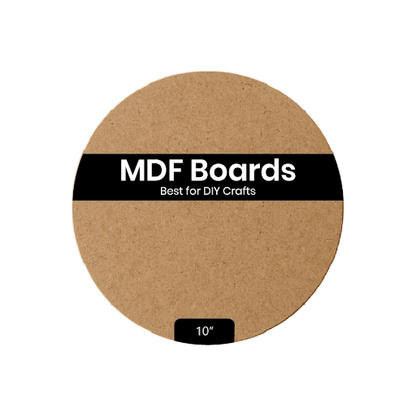 MDF Circle Base (10 inch, Pack of 6) - VibhutiCrafts