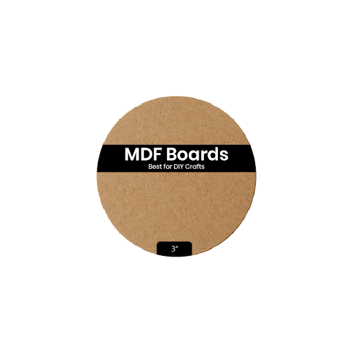 MDF Circle Base (3 inch, Pack of 6) - VibhutiCrafts