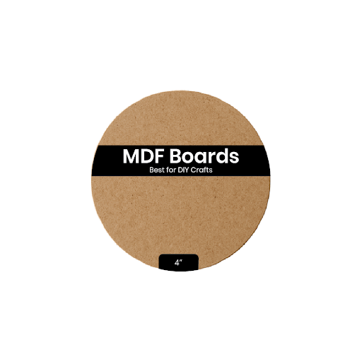 MDF Circle Base (4 inch, Pack of 6) - VibhutiCrafts