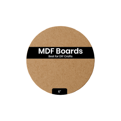 MDF Circle Base (6 inch, Pack of 6) - VibhutiCrafts