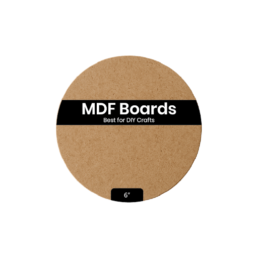 MDF Circle Base (6 inch, Pack of 6) - VibhutiCrafts