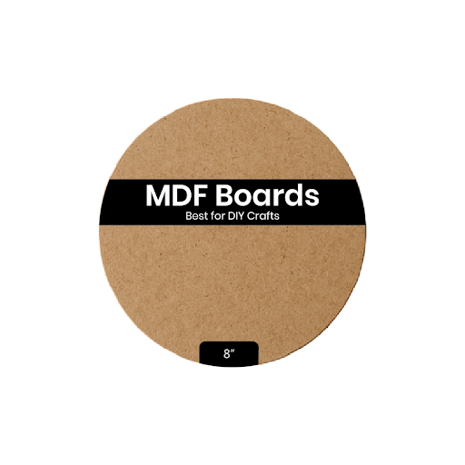 MDF Circle Base (8 inch, Pack of 6) - VibhutiCrafts