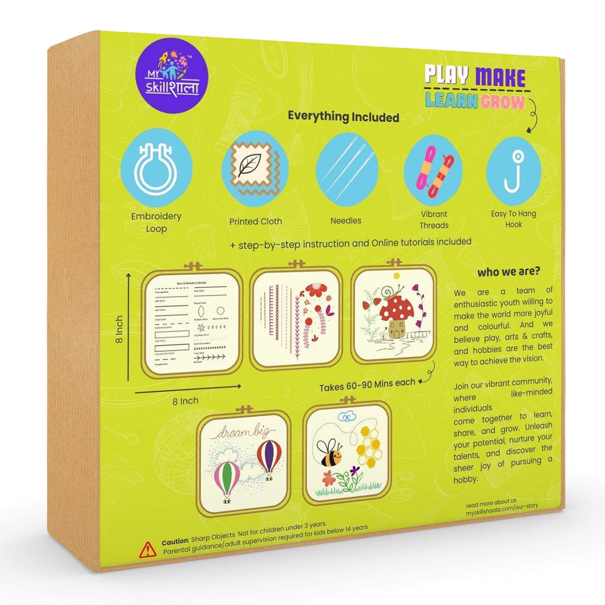 MySkillShaala Embroidery Basic Kit - DIY Sewing Kit for Adults - MySkillShaala