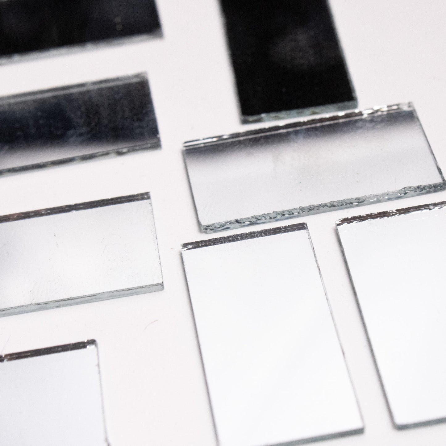 Rectangular Shape Mirror Cutout (12mm, 106 Pieces) - VibhutiCrafts