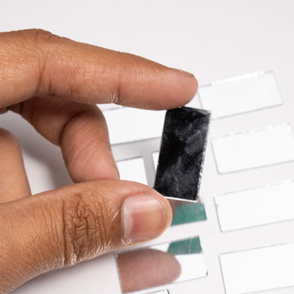 Rectangular Shape Mirror Cutout (12mm, 106 Pieces) - VibhutiCrafts