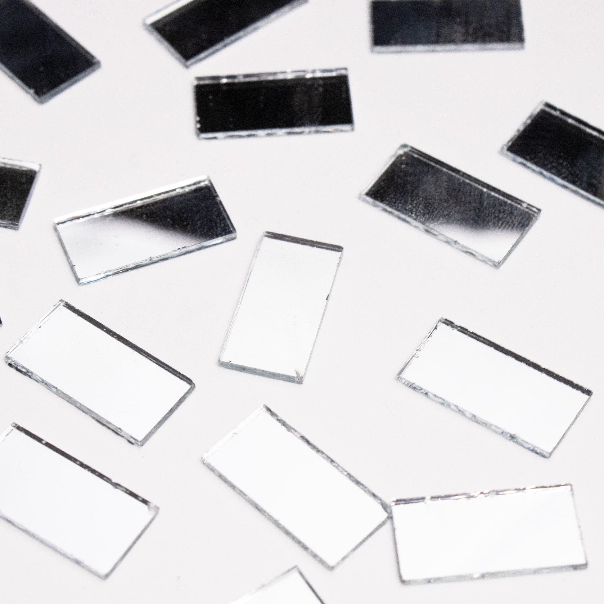 Rectangular Shape Mirror Cutouts (10mm, 170 Pieces) - VibhutiCrafts