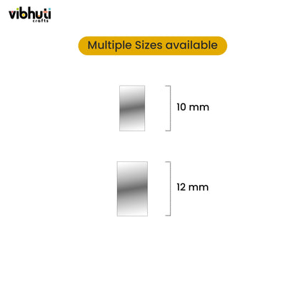 Rectangular Shape Mirror Cutouts (8mm, 239 Pieces) - VibhutiCrafts