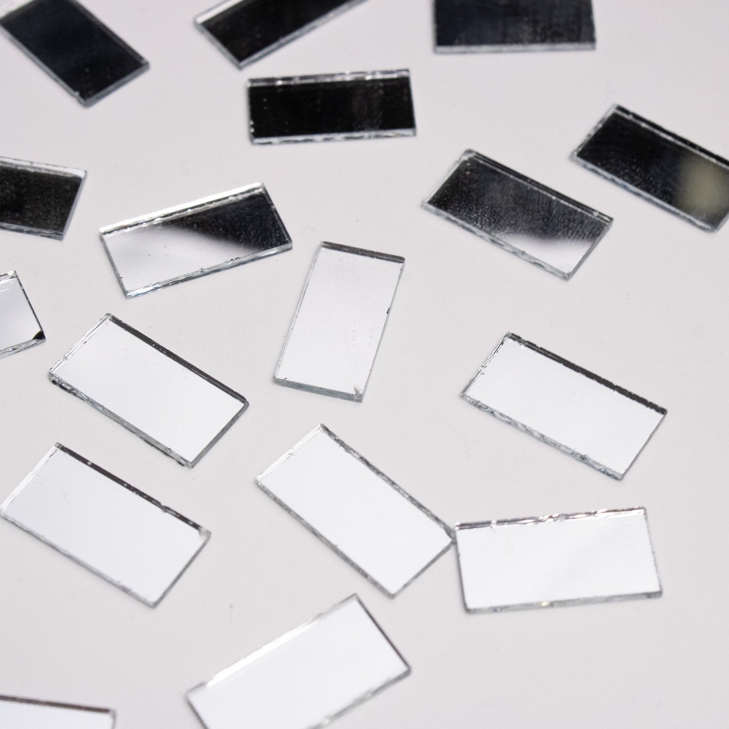 Rectangular Shape Mirror Cutouts (8mm, 239 Pieces) - VibhutiCrafts