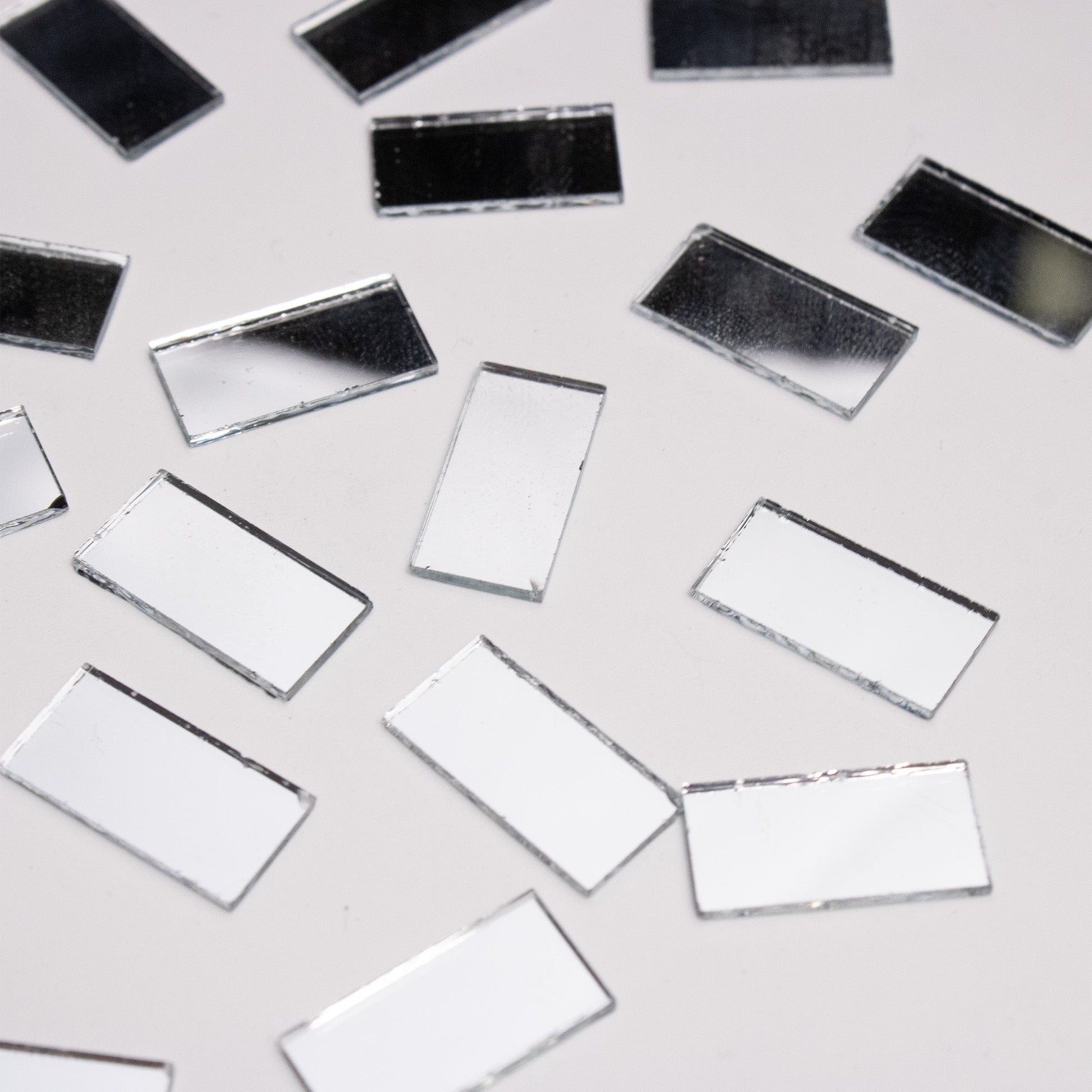 Rectangular Shape Mirror Cutouts (8mm, 239 Pieces) - VibhutiCrafts