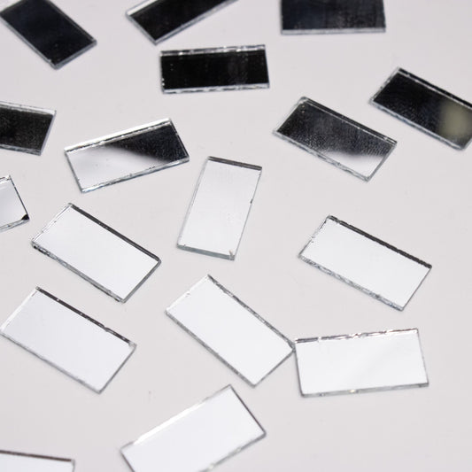 Rectangular Shape Mirror Cutouts (8mm, 239 Pieces) - VibhutiCrafts