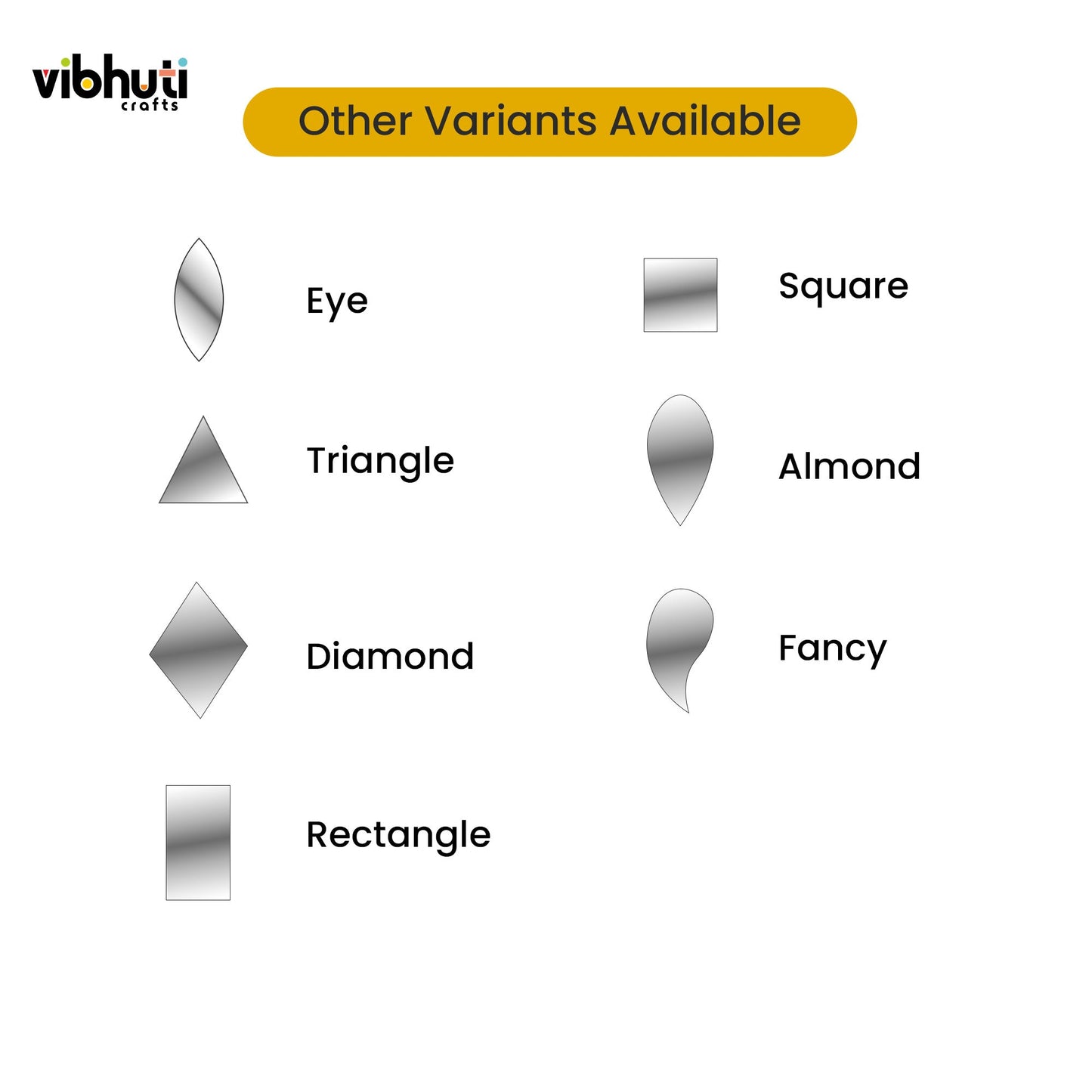 Round Shape Mirror Cutouts (10mm, 476 Pieces) - VibhutiCrafts