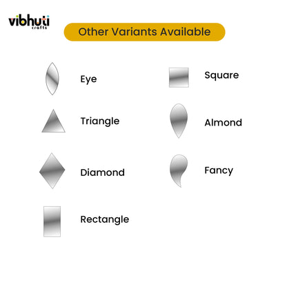 Round Shape Mirror Cutouts (10mm, 476 Pieces) - VibhutiCrafts