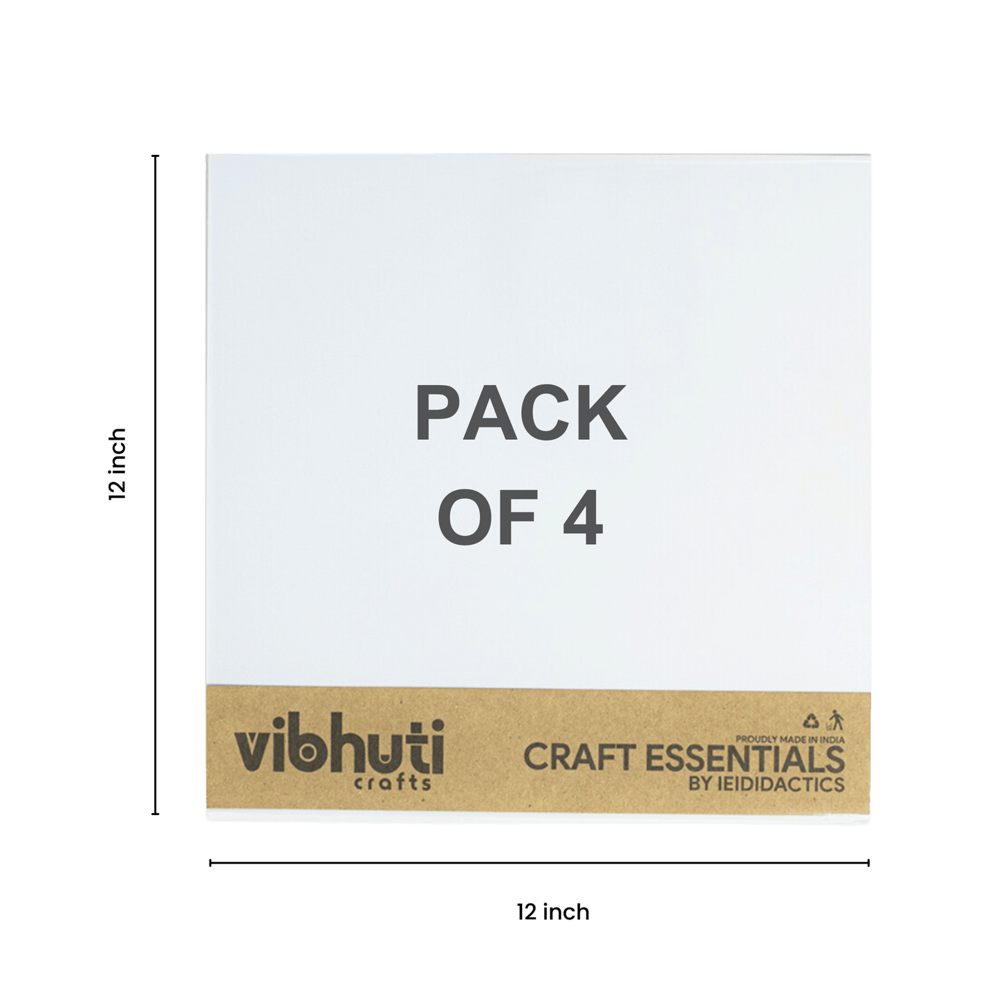 Sunboard (12x12 Inches, 3mm – Pack of 4) - VibhutiCrafts