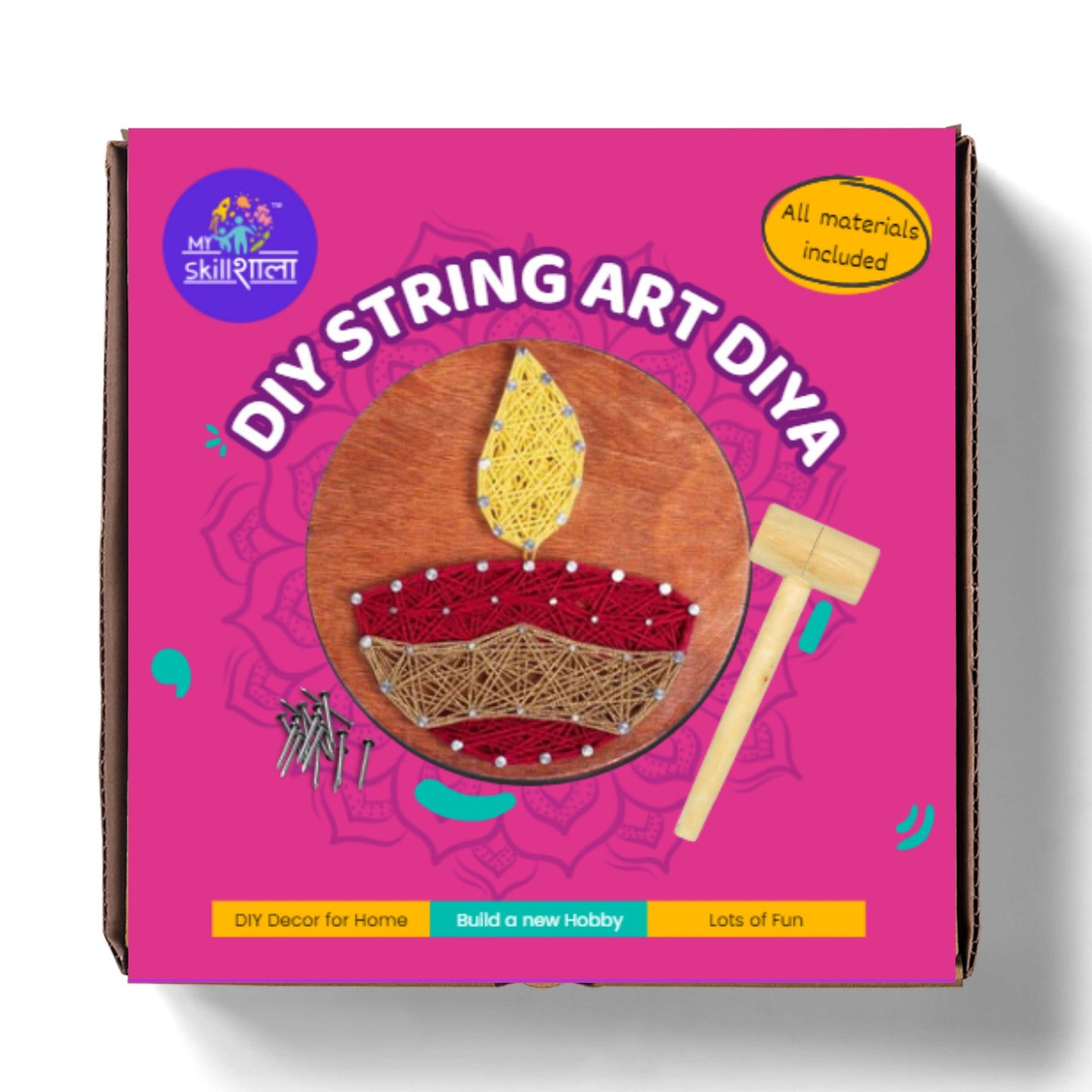 Vibhuti Crafts String Art Diya Kit - MySkillShaala