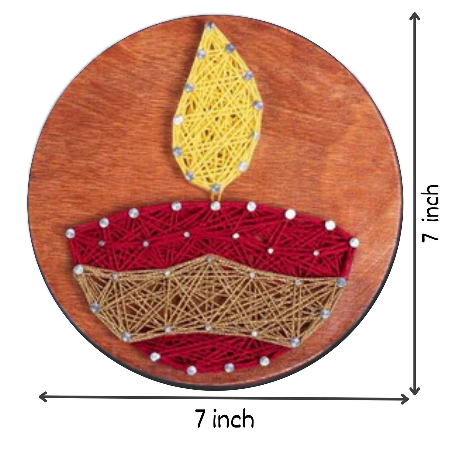 Vibhuti Crafts String Art Diya Kit - MySkillShaala