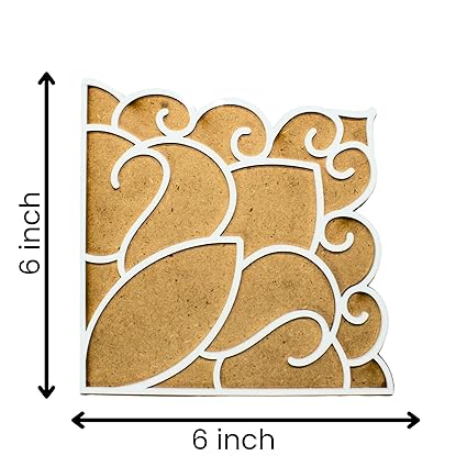 VibhutiCrafts Reusable Rangoli Stencil with Corner Paisley Template – Perfect for Floor, Pooja Room, and Home Décor – DIY Traditional Art - MySkillShaala