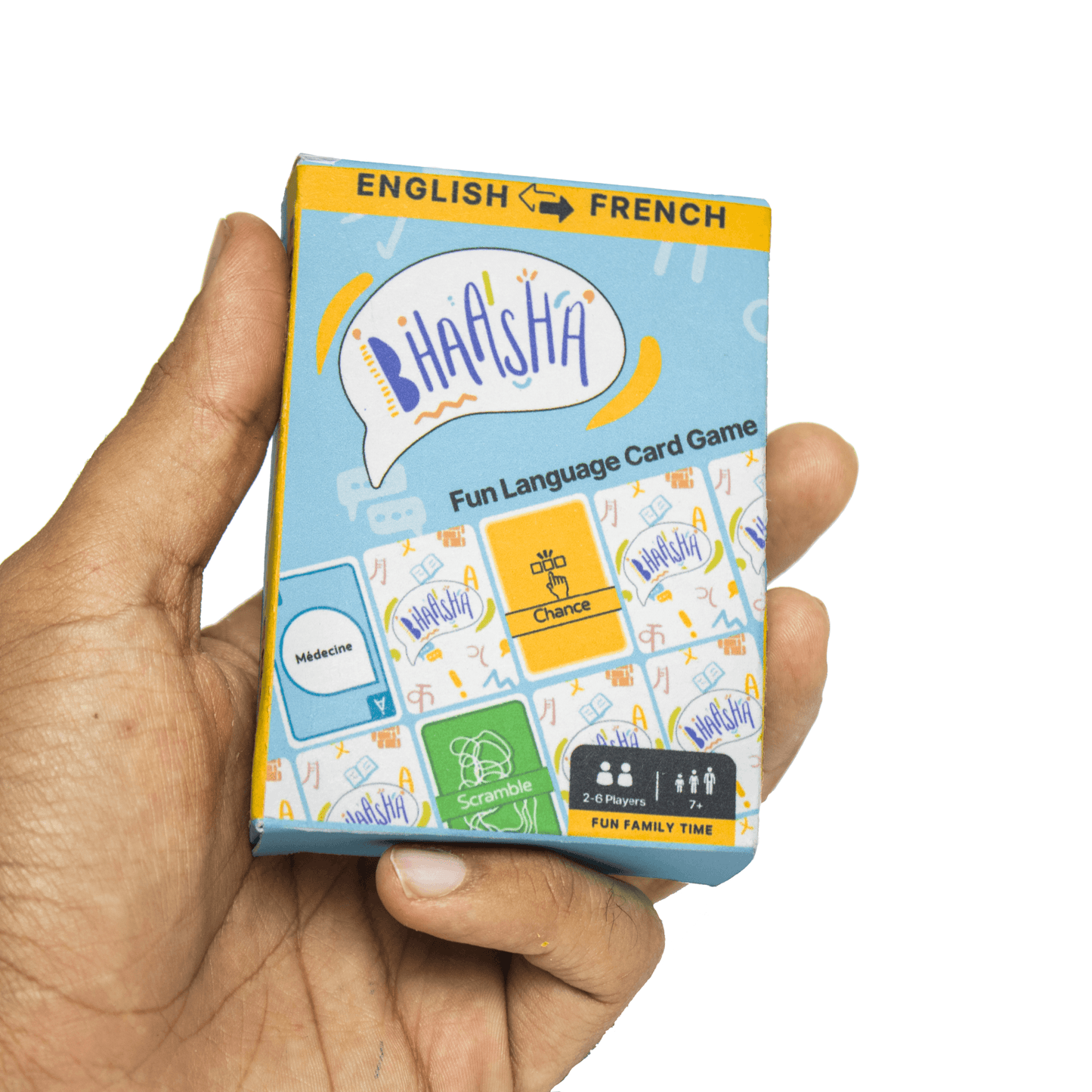 Bhaasha Cards -Fun Language learning Card Game for all French - English - MySkillShaala