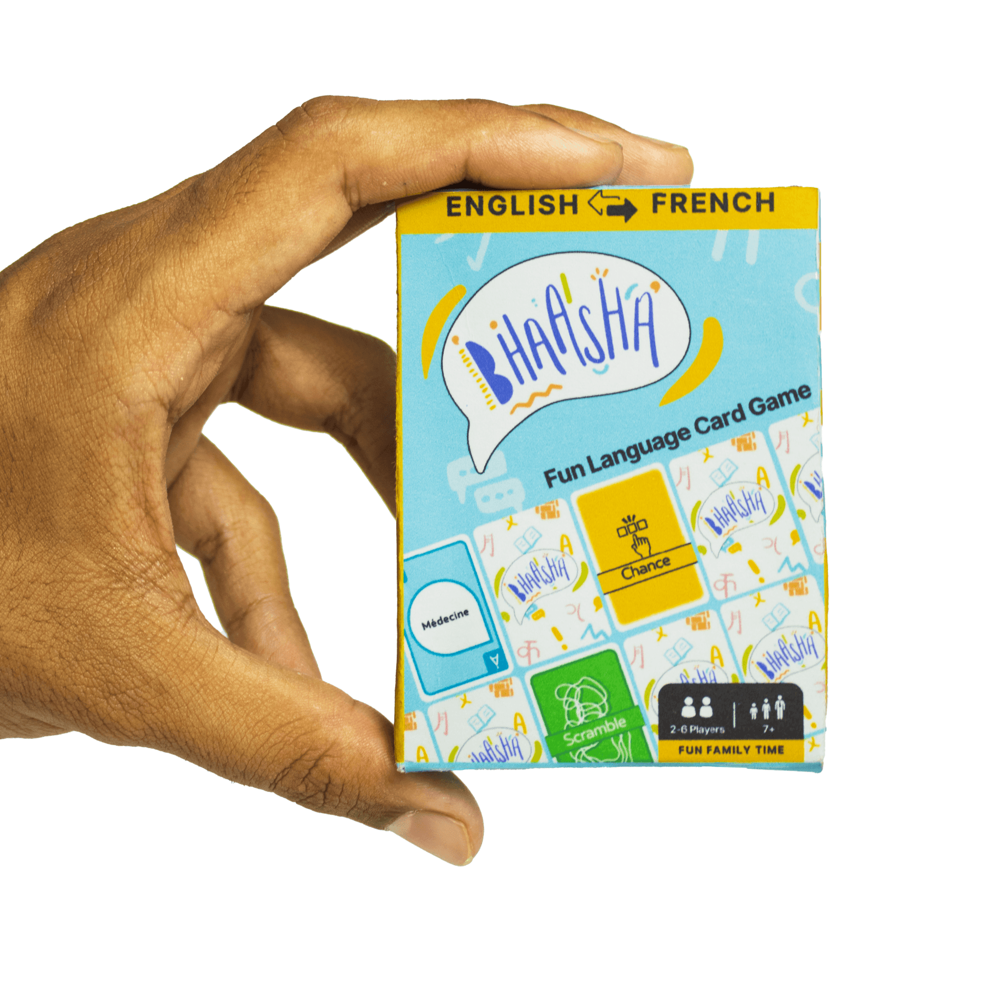 Bhaasha Cards -Fun Language learning Card Game for all French - English - MySkillShaala