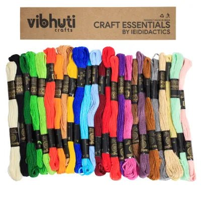 Embroidery Thread -Assorted Shades (Pack of 10) - MySkillShaala