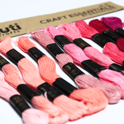 Embroidery Thread - Pink Shade (Pack of 10) - MySkillShaala