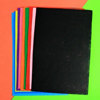 Felt Sheet - A4 (Pack of 10, Assorted Color) - MySkillShaala