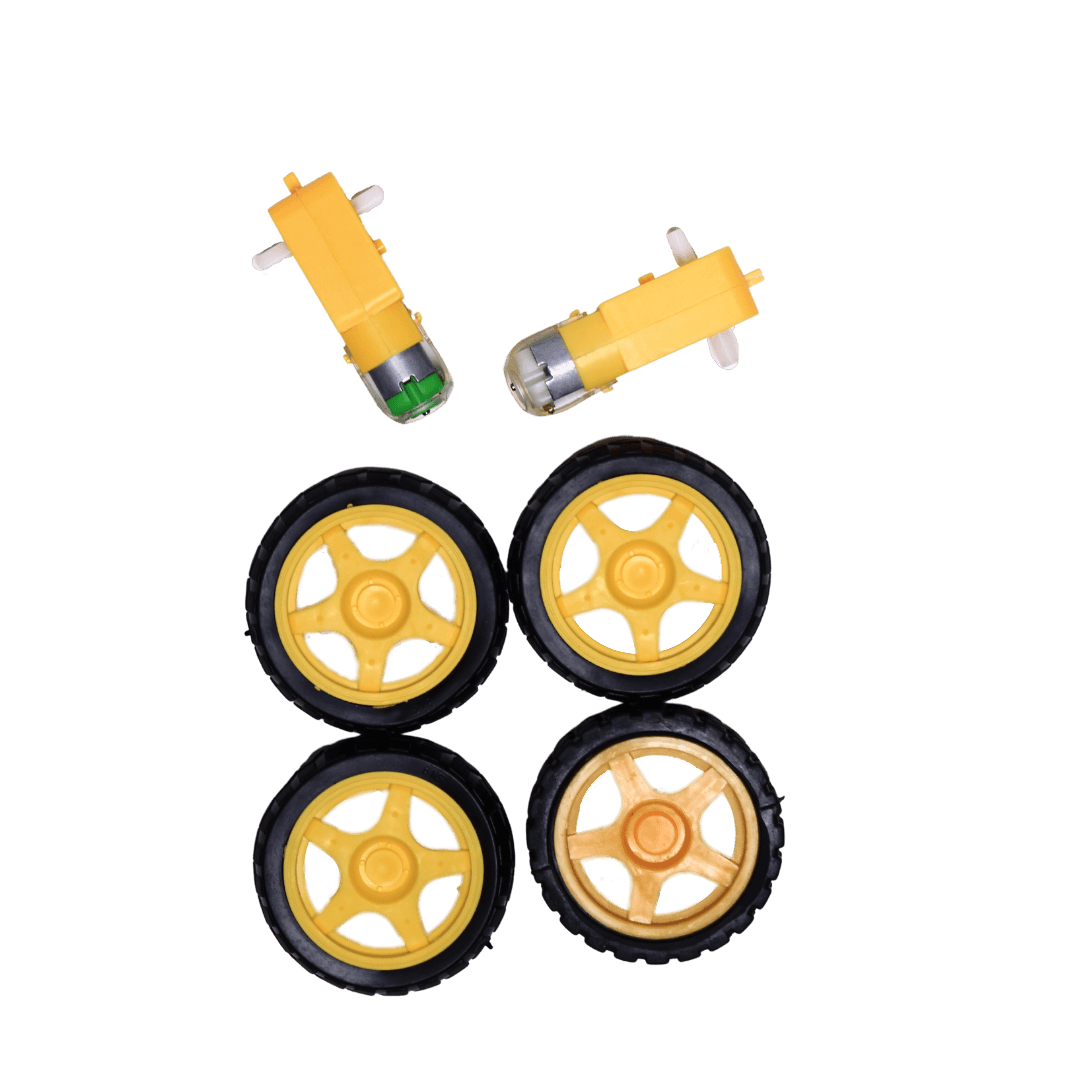 Geared DC Motor 2 set - MySkillShaala