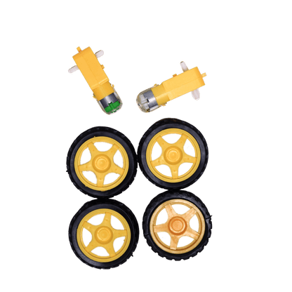 Geared DC Motor 2 set - MySkillShaala