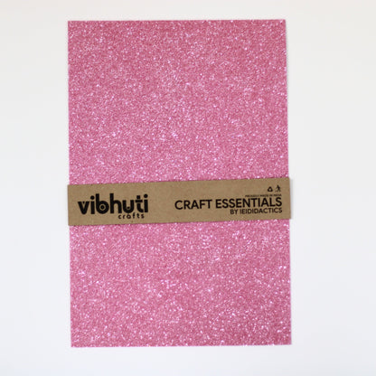 Glitter Eva Foam Sheet - A4, Pack of 10 (Single Color) Purple - MySkillShaala