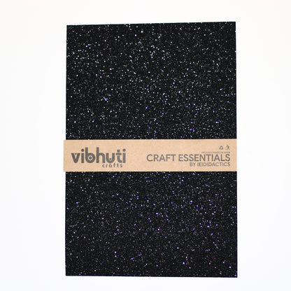 Glitter Eva Foam Sheet - A4, Pack of 10 (Single Color) Purple - MySkillShaala