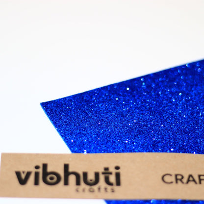 Glitter Eva Foam Sheet - A4, Pack of 10 (Single Color) Silver - MySkillShaala
