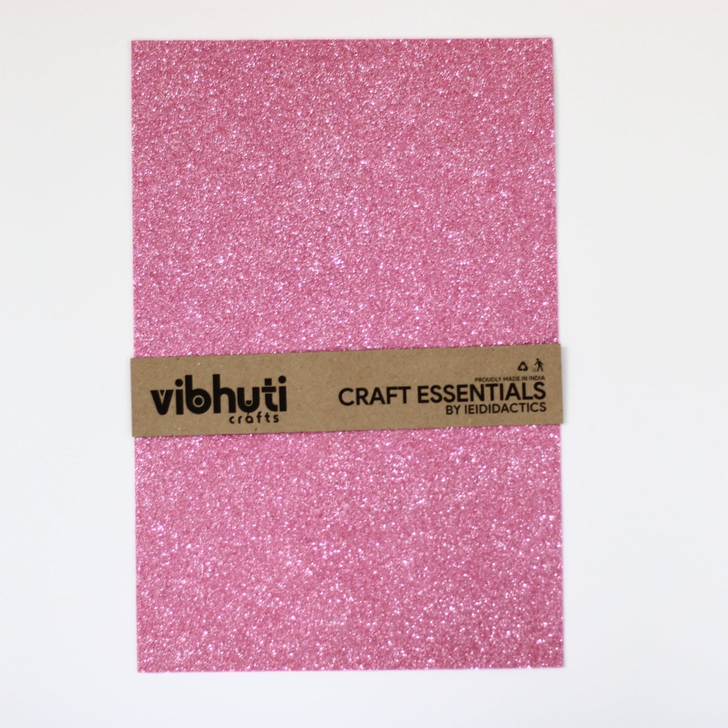 Glitter Eva Foam Sheet - A4, Pack of 10 (Single Color) Silver - MySkillShaala